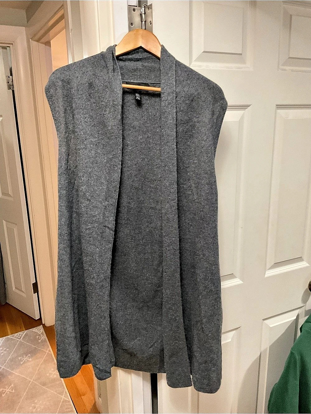 Halogen Gray Open Front Cardigan Like New